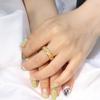 OreilleStar Anxiety Ring for Women Fidget Ring Spinner Rings Stainless Steel Moon Star Fidgit Ring for Women Gold Plated Size 6 view 4