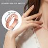 OreilleStar Anxiety Spinner Ring for Women: Fidget Toys for Adults, Titanium Stainless Steel Thumb Ring for Men, Moon Star Rose Gold view 2
