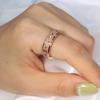 Anxiety Ring for Women Spinner Ring Fidget Ring Fidget Toys Adults Stainless Steel Spinner Rings for Anxiety Fidget Rings for Women Anxiety Fidget Ring Rose Gold Size 8 view 4