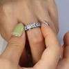 OreilleStar Anxiety Ring for Women Spinner Ring Fidget Ring Stainless Steel Fidget Toys Adults Spinner Rings Fidget Ring Men Silver Size 10 view 4