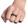 Anxiety Spinner Ring - Stainless Steel Fidget Ring for Men & Women - Moon Star Black 8 view 4