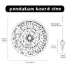 CREATCABIN Pendulum Board with Crystal Necklace Sun Wooden Carven Metaphysical Message Board Dowsing Divination Mat Witchcraft Altar Supplies Kit for Wiccan Beginner Spirit Decoration 7.9inch view 2