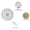 CREATCABIN Pendulum Board with Crystal Necklace Sun Wooden Carven Metaphysical Message Board Dowsing Divination Mat Witchcraft Altar Supplies Kit for Wiccan Beginner Spirit Decoration 7.9inch view 3