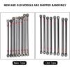 Aluminum Alloy Link Rod Linkage,plplaaoo 8Pcs Link Rod,RC Car Chassis Link Rod,313MM Wheelbase Upgrade Parts Link Rod Chassis Linkage Compatible with Axial SCX10 1/10 RC Car Crawler(Black) view 4