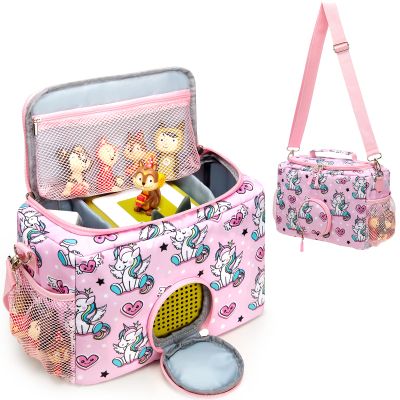 MaidMAX Carrying Case for Toniebox, Portable Storage Bag Compatible with Tonies Audio Player Starter Set and Tonies Figures Characters, Carrying Box with Adjustable Strap