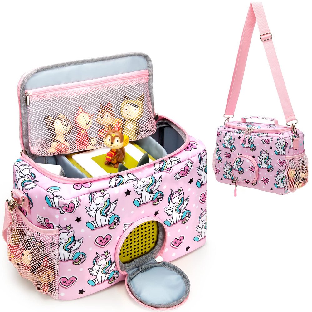 MaidMAX Carrying Case for Toniebox, Portable Storage Bag Compatible with Tonies Audio Player Starter Set and Tonies Figures Characters, Carrying Box with Adjustable Strap