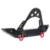 INJORA RC Front Bumper with LED Light and Foam for 1:10 RC Crawler TRX-4 Axial SCX10 SCX10 II 90046 SCX10 III AXI03007Black view 2