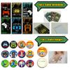 BANBALLON 66 PCS Video Game Party Favors Video Game Theme Notepads Wristbands Stampers Keychains For Level Up Party Gamer Birthday Party Classroom Rewards Supplies view 4