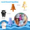 16pcs Mochi Squishy Toys Set, Mini Kawaii Animals Squishies Pack Fidget Toys for Kids - Cat Party Favors, Fidget Toys Packs, Birthday Gifts for Boys & Girls view 2