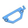 SPYMINNPOO RC Aluminum Alloy Servo Mount, Upgrade Servo Mount Parts Compatible with 1/18 RC Crawler Sportinggoods Model Car Accessories(Blue? view 2