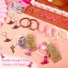 HyDren 48 Pcs Cowgirl Birthday Party Favors Including Cowgirl Bracelets Horse Wristbands Acrylic Keychains and Round Stickers Western Party Favors Cowboy Themed Gifts view 4