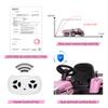 12V Kids Ride On Tractor with Trailer & Remote Control, Toddler Battery Powered Electric Vehicle, Slow Start 7LED Headlights USB Music Player 2+1 Gear Shift, Pink, 35W/ EVA Tire view 4