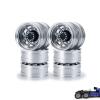 New 4pcs/Set Metal Rear Wheel Rims Hubs for 1/14th Tamiya Tractor Truck Climbing Trailer Cargo Upgrade Parts view 1