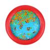 Musfunny Ocean Drum Wave Bead Drums Gentle Sea Sound Music Gift Musical Educational Sea Sound Drum Tool for Kid Child Baby (Red) view 1