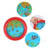 Musfunny Ocean Drum Wave Bead Drums Gentle Sea Sound Music Gift Musical Educational Sea Sound Drum Tool for Kid Child Baby (Red) view 2