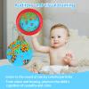 Musfunny Ocean Drum Wave Bead Drums Gentle Sea Sound Music Gift Musical Educational Sea Sound Drum Tool for Kid Child Baby (Red) view 3