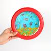 Musfunny Ocean Drum Wave Bead Drums Gentle Sea Sound Music Gift Musical Educational Sea Sound Drum Tool for Kid Child Baby (Red) view 4