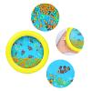 Musfunny Ocean Drum Wave Bead Drums Gentle Sea Sound Music Gift Musical Educational Sea Sound Drum Tool for Kid Child Baby (Yellow) view 2