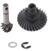 plplaaoo RC Car Bevel Gear Set,Heavy Duty RC Bevel Gear,Stainless Steel Bevel Gear Set 30T/8T for Axial AR44 RC Car Part Accessory,RC Model Vehicle Parts,RC Upgrade Accessories view 1