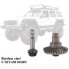 plplaaoo RC Car Bevel Gear Set,Heavy Duty RC Bevel Gear,Stainless Steel Bevel Gear Set 30T/8T for Axial AR44 RC Car Part Accessory,RC Model Vehicle Parts,RC Upgrade Accessories view 2