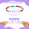 Bonuci 12 Pcs Kids Friendship Bracelets for Girls Motivational Letter Beads Bracelets Bulk for Girls Toddler Jewelry Gifts(Stylish) view 3