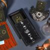 Yulejo Wooden Tarot Card Case and Stand Holder, Cards Box Fortune Telling Trinket Keepsake with Pendulum Board Moon Shape Altar Display for Witch (Novel Style) view 4