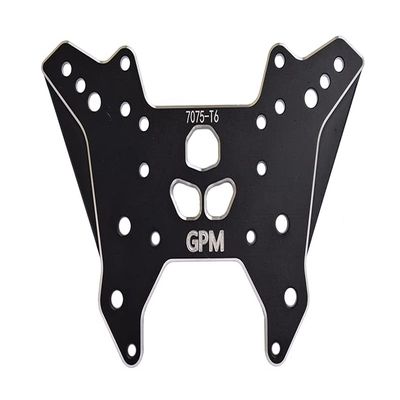 1Pc Set Upgrades Aluminum 7075-T6 Front Damper Plate Arrma 1/7 Fireteam Tactical Unit 6S BlxARA7618 RC Cars by GPM (black)