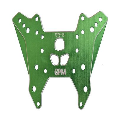 1Pc Set Upgrades Aluminum 7075-T6 Front Damper Plate Arrma 1/7 Fireteam Tactical Unit 6S BlxARA7618 RC Cars by GPM (green)