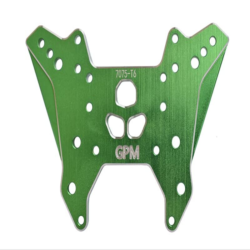 1Pc Set Upgrades Aluminum 7075-T6 Front Damper Plate Arrma 1/7 Fireteam Tactical Unit 6S BlxARA7618 RC Cars by GPM (green)