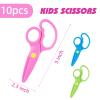 LOVESTOWN Kids Scissors, 10PCS Plastic Safety Scissors Preschool Training Scissors for Toddlers DIY Crafts Paper Cut Multi view 2
