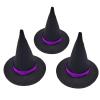TUDACVTE Halloween Decorations Mini Witch Hats and Mini Broom Black and Purple Halloween Decorations for Halloween Party Birthday DIY Crafts Accessories, 6Pcs Black Witch Hats+6Pcs Broom Sticks view 4