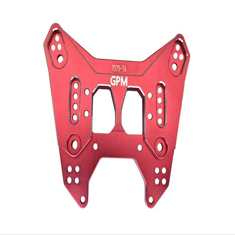 1Pc Set Upgrades Aluminum 7075-T6 Rear Damper Plate Arrma 1/7 Fireteam Tactical Unit 6S BlxARA7618 RC Cars by GPM (red)