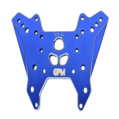 1Pc Set Upgrades Aluminum 7075-T6 Front Damper Plate Arrma 1/7 Fireteam Tactical Unit 6S BlxARA7618 RC Cars by GPM (blue)