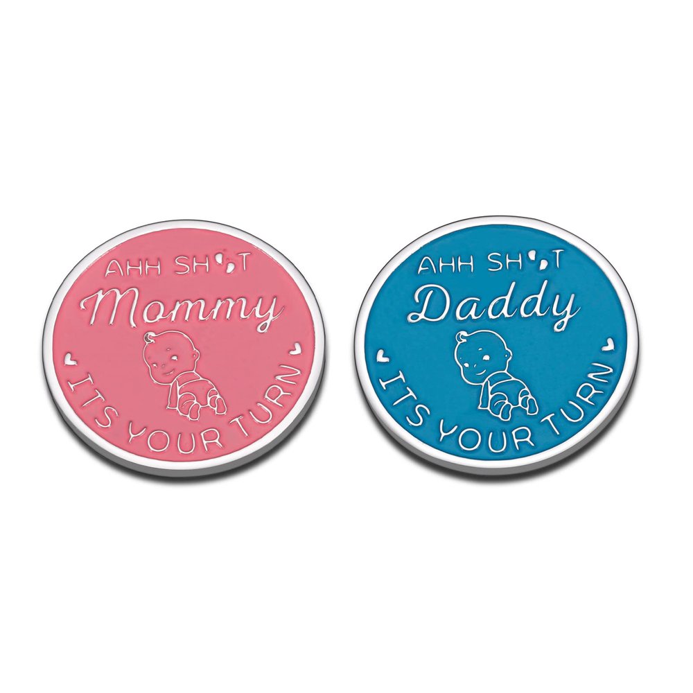 New Parent Decision Coin for New Mom Dad New Baby Valentines Day Gifts for Friend First Time Mothers Fathers Day Gift for New Mommy Daddy Birthday Gift for Husband from Wife One-Piece for Double-sided