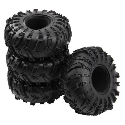 4Pcs ShareGoo Rubber 2.2" Crawler Mud Tires Snow Grappler Tyres OD 135mm Compatible with Axial SCX10 90047 D90 TF2 Tamiya CC01 Traxxas TRX4 1/10 RC Rock Crawler Rims Beadlock
