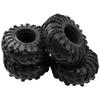 4Pcs ShareGoo Rubber 2.2" Crawler Mud Tires Snow Grappler Tyres OD 135mm Compatible with Axial SCX10 90047 D90 TF2 Tamiya CC01 Traxxas TRX4 1/10 RC Rock Crawler Rims Beadlock view 2