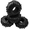 4Pcs ShareGoo Rubber 2.2" Crawler Mud Tires Snow Grappler Tyres OD 135mm Compatible with Axial SCX10 90047 D90 TF2 Tamiya CC01 Traxxas TRX4 1/10 RC Rock Crawler Rims Beadlock view 3