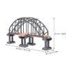 Train Bridge Model, Wooden Train Track Accessories Cross Railway Toys Train Scene Layout Props Toy for Kids Toddlers view 2