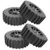 4Pcs ShareGoo 1/8 Scale RC Car Paddles Buggy Tires RC Snow Sand Tyre 17mm Hex Hub Wheels Compatible with Redcat HSP HPI Traxxas 1/8 RC Off Road Buggy Baja Car view 1