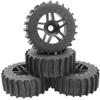 4Pcs ShareGoo 1/8 Scale RC Car Paddles Buggy Tires RC Snow Sand Tyre 17mm Hex Hub Wheels Compatible with Redcat HSP HPI Traxxas 1/8 RC Off Road Buggy Baja Car view 3