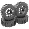 4Pcs ShareGoo 1/8 Scale RC Car Paddles Buggy Tires RC Snow Sand Tyre 17mm Hex Hub Wheels Compatible with Redcat HSP HPI Traxxas 1/8 RC Off Road Buggy Baja Car view 4