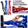 Aluminum Front & Rear Suspension Arms Upgrades Part for 1/8 Outcast 6S BLX,Kraton 6S BLX,Notorious 6S BLX,Talion 6S BLX,ARRCat 6pcs Lower Upper Swing Arm Set Hops up w/Pivot Balls,Navy Blue view 3