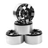 ShareGoo 4PCS Metal 2.2" RC Crawler Beadlock Wheels 35mm-Width 5-Spoke Wheel Hub 12mm Hex Compatible with 1/10 Traxxas TRX4 TRX6 Axial SCX10 Wraith 90046 RR10 RC Crawler Car view 2