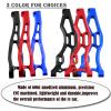 Aluminum Front Suspension Arms Upgrades Part for 1/8 Kraton,Outcast,Notorious,Talion 6S BLX,ARRCat 4pcs Front Lower Upper Swing Arm Set Hops up w/Pivot Balls,Navy Blue view 3