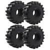 4Pcs ShareGoo Rubber 2.2" Crawler Mud Terrain Tires Super Grip Soft Tyre OD 148mm Compatible with Axial SCX10 90047 D90 TF2 Tamiya CC01 Traxxas TRX4 1/10 RC Rock Crawler Rims Beadlock view 1
