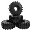 4Pcs ShareGoo Rubber 2.2" Crawler Mud Terrain Tires Super Grip Soft Tyre OD 148mm Compatible with Axial SCX10 90047 D90 TF2 Tamiya CC01 Traxxas TRX4 1/10 RC Rock Crawler Rims Beadlock view 2