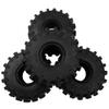 4Pcs ShareGoo Rubber 2.2" Crawler Mud Terrain Tires Super Grip Soft Tyre OD 148mm Compatible with Axial SCX10 90047 D90 TF2 Tamiya CC01 Traxxas TRX4 1/10 RC Rock Crawler Rims Beadlock view 3