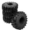 4Pcs ShareGoo Rubber 2.2" Crawler Mud Terrain Tires Super Grip Soft Tyre OD 148mm Compatible with Axial SCX10 90047 D90 TF2 Tamiya CC01 Traxxas TRX4 1/10 RC Rock Crawler Rims Beadlock view 4