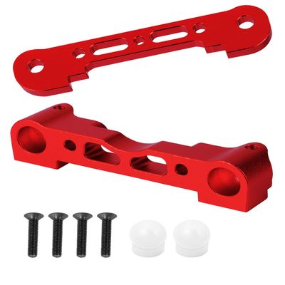 Aluminum Front Lower Arm Suspension Mount Upgrades Part for 1/8 Typhon Kraton Notorious 6S,Felony Infraction V2 Limitless Mojave Tailon 6S BLX,ARRCat RC Hops Up Upgrades, Red