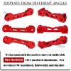 Aluminum Front Lower Arm Suspension Mount Upgrades Part for 1/8 Typhon Kraton Notorious 6S,Felony Infraction V2 Limitless Mojave Tailon 6S BLX,ARRCat RC Hops Up Upgrades, Red view 3